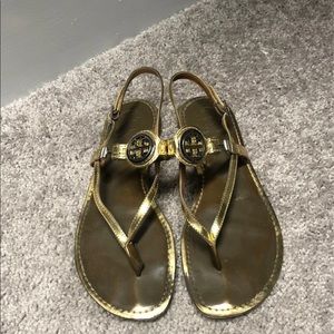 Gold Tory Burch Sandals